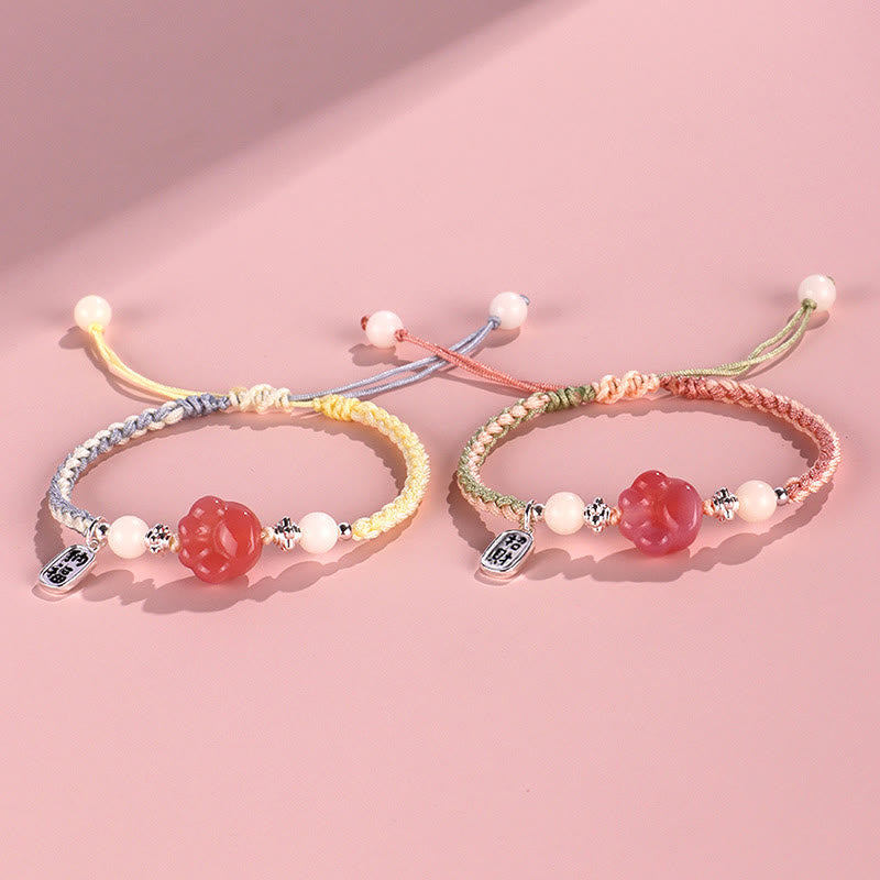 Yanyuan Agate Cat Paw White Bracelet