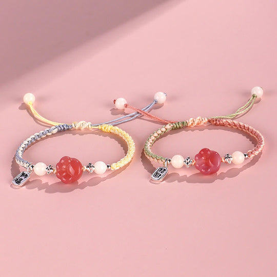 Yanyuan Agate Cat Paw White Bracelet