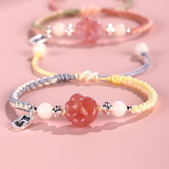 Yanyuan Agate Cat Paw White Bracelet