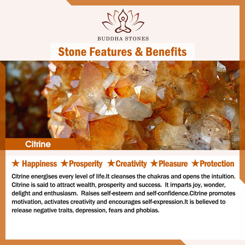 Prosperity Protection Natural Citrine, Amethyst, Bracelet