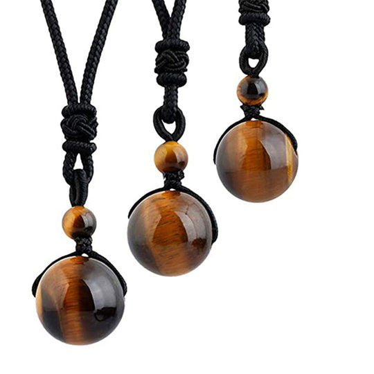 Tiger' Eye Necklace Set Bracelet