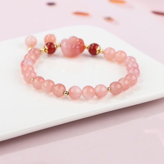 Natural Yanyuan Agate Cat Paw Bracelet