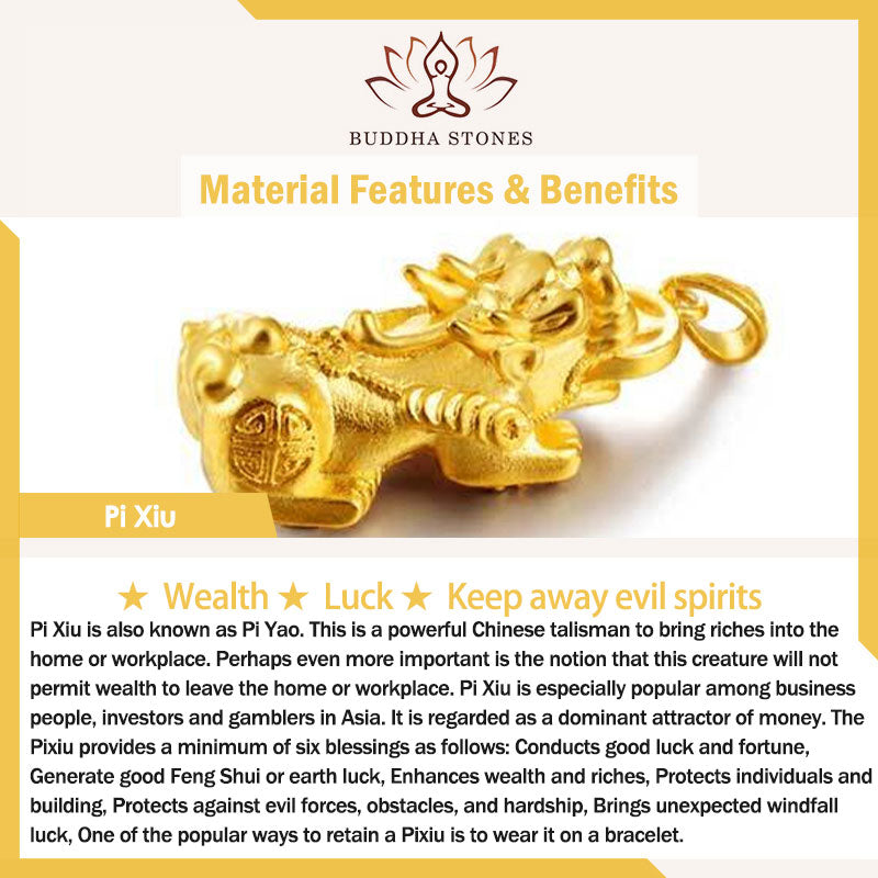Feng Shui Copper Pixiu Wealth Bracelet