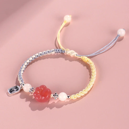 Yanyuan Agate Cat Paw White Bracelet