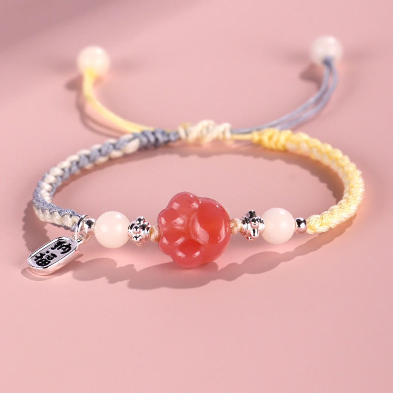 Yanyuan Agate Cat Paw White Bracelet