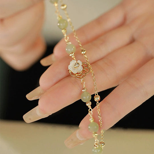 Double Layer Luck 14k Gold Bracelet