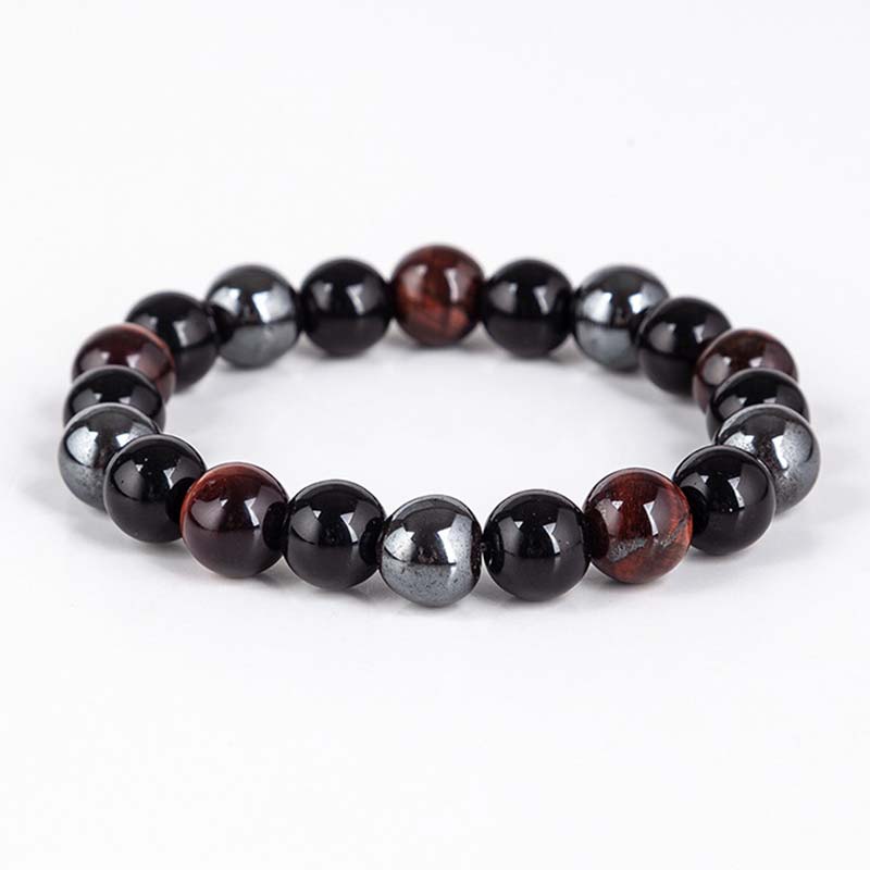 Tiger' Eye Necklace Set Bracelet