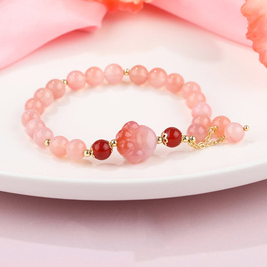 Natural Yanyuan Agate Cat Paw Bracelet