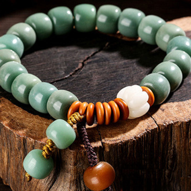 Cyan Bodhi Seed Success Bracelet