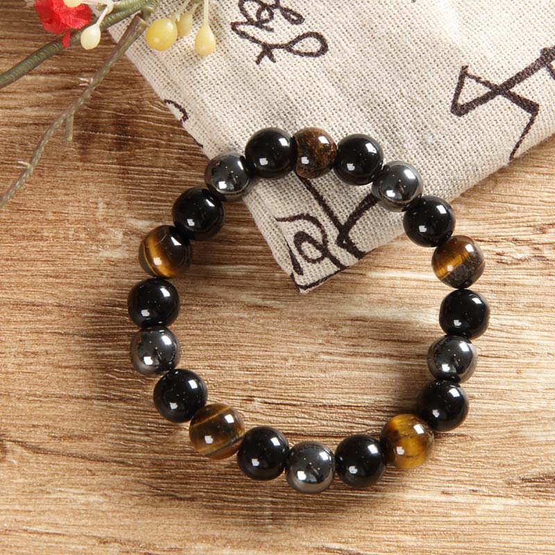 Tiger' Eye Necklace Set Bracelet
