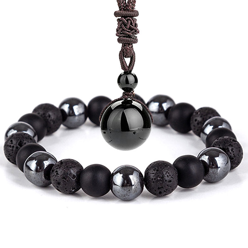 Tiger' Eye Necklace Set Bracelet